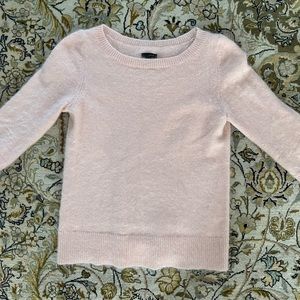Ann Taylor pink blush rabbit hair sweater m but fit s small